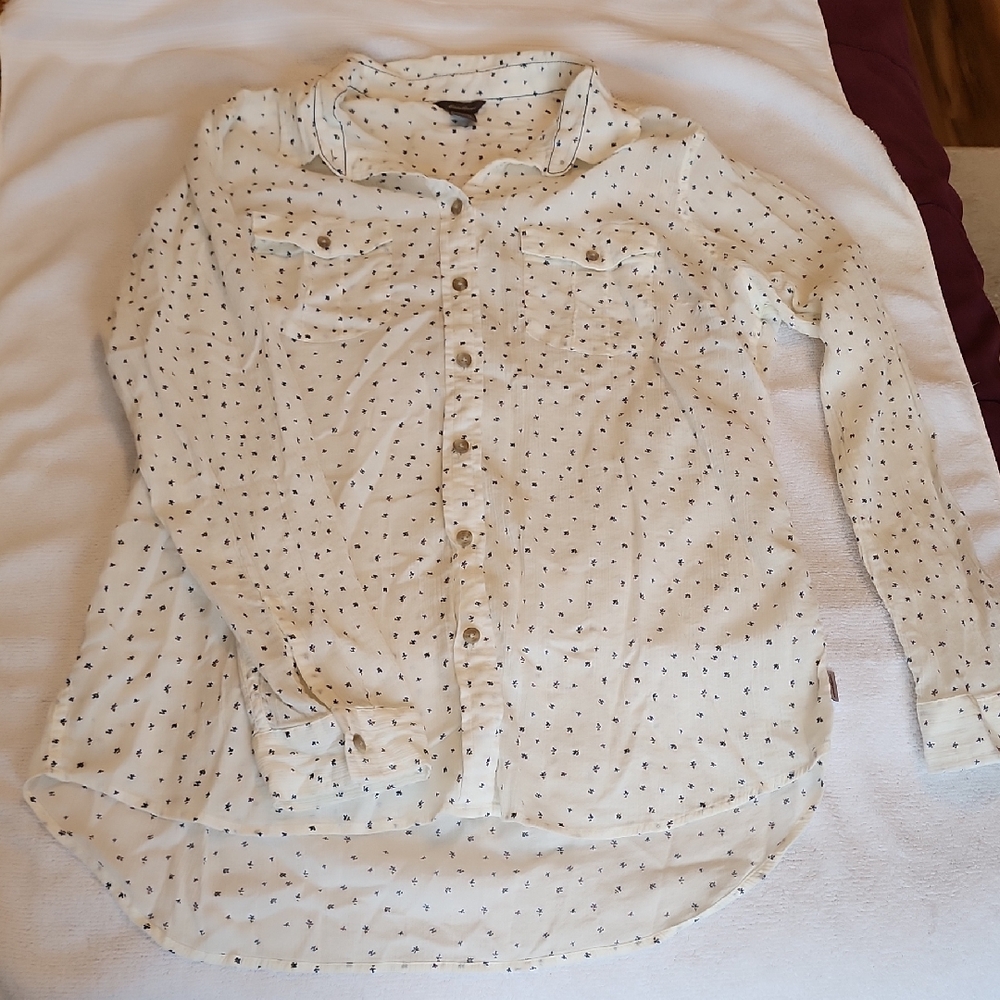 Eddie Bauer Ivory Button-Down